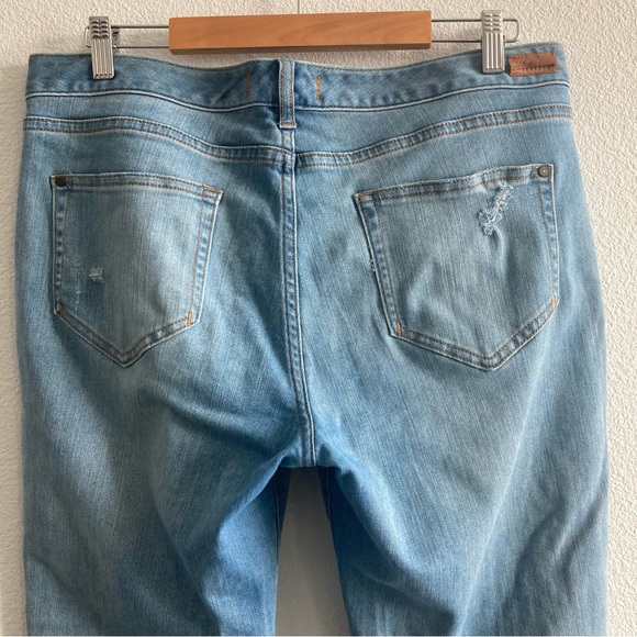 Sundance Magnolia Lace Straight Leg Mid Rise Boho Jeans - Picture 10 of 11